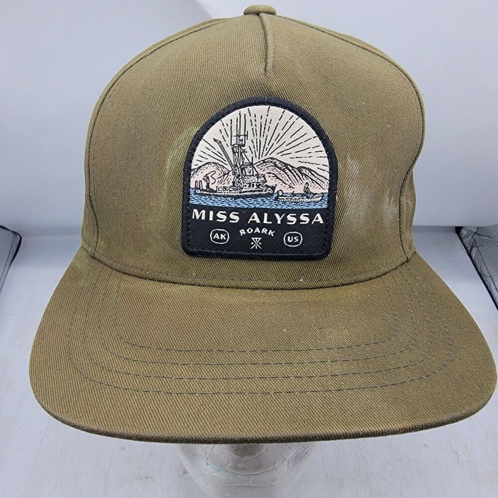 Roark The Alyssa Snapback Hat Olive Green Sample Cap Casual Outdoors